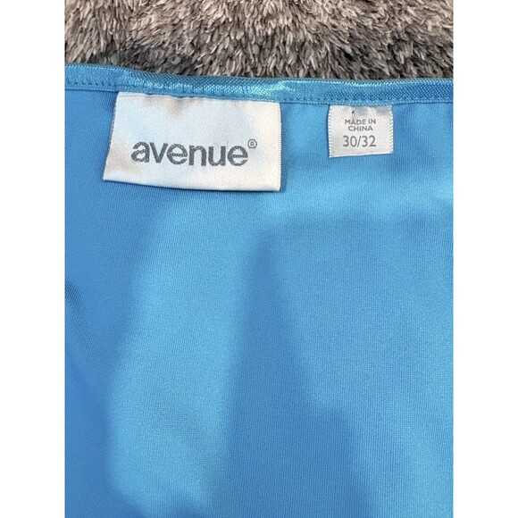 Avenue Stretch Teal Blue Lace Cami Tank Women’s Plus Size 30/32 5X - Picture 7 of 9